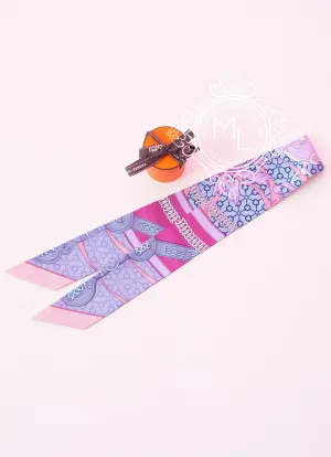 Hermes Violet Pink La Promenade du Matin Twilly