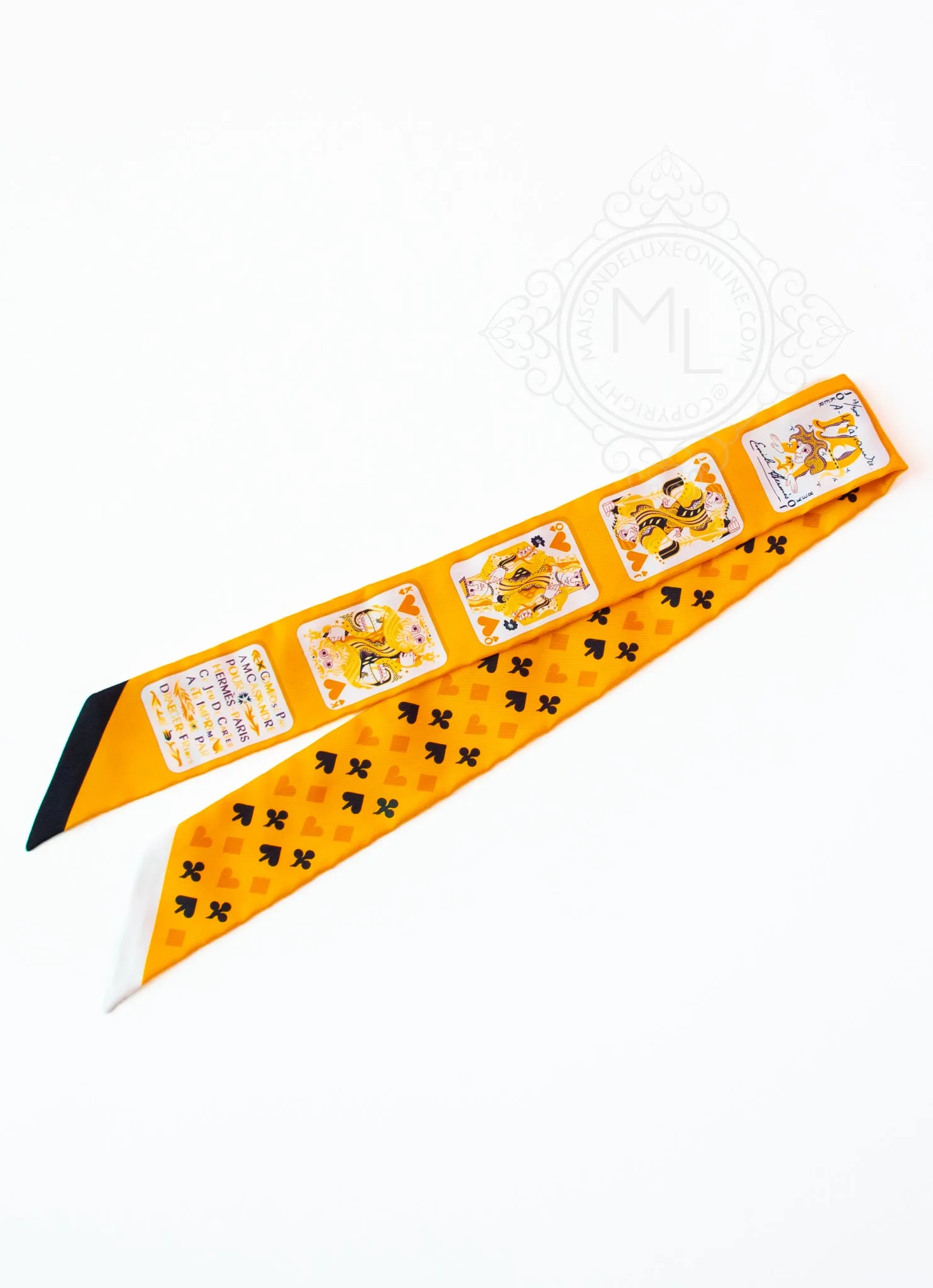 Hermes Yellow Jeu de Cartes Twilly