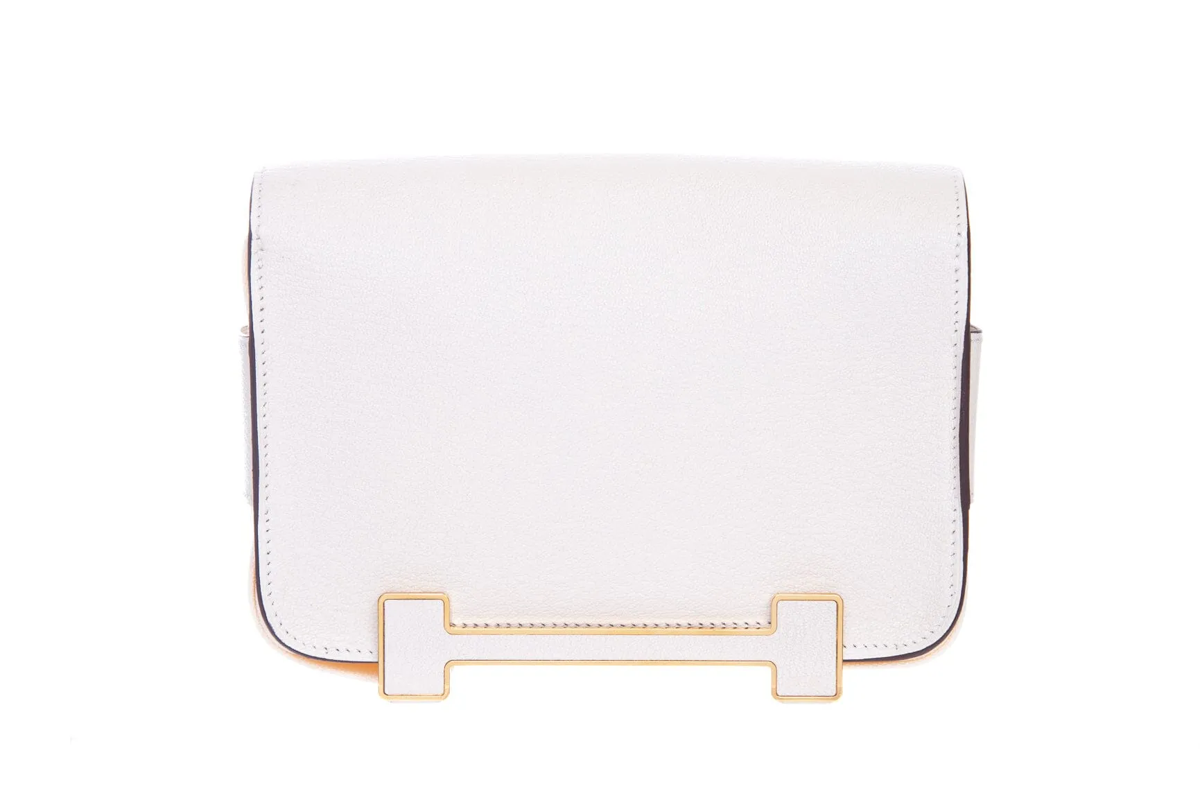Hermès Cream Chevre Mysore Geta Handbag