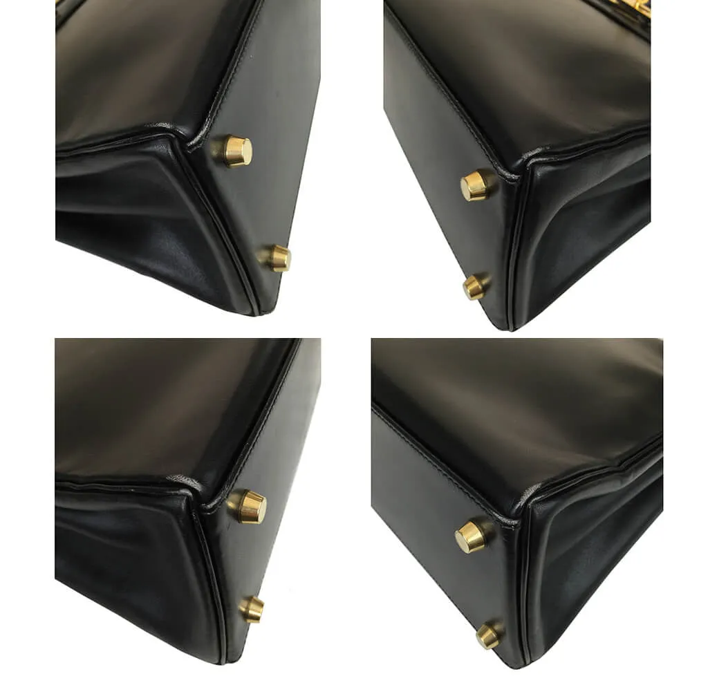 Hermès Kelly Handbag 28cm Black GHW