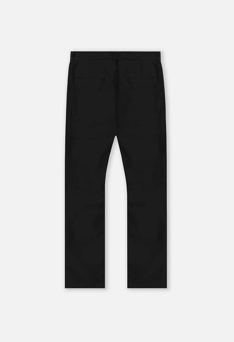 High Rise Straight Moleskin Pant / Black