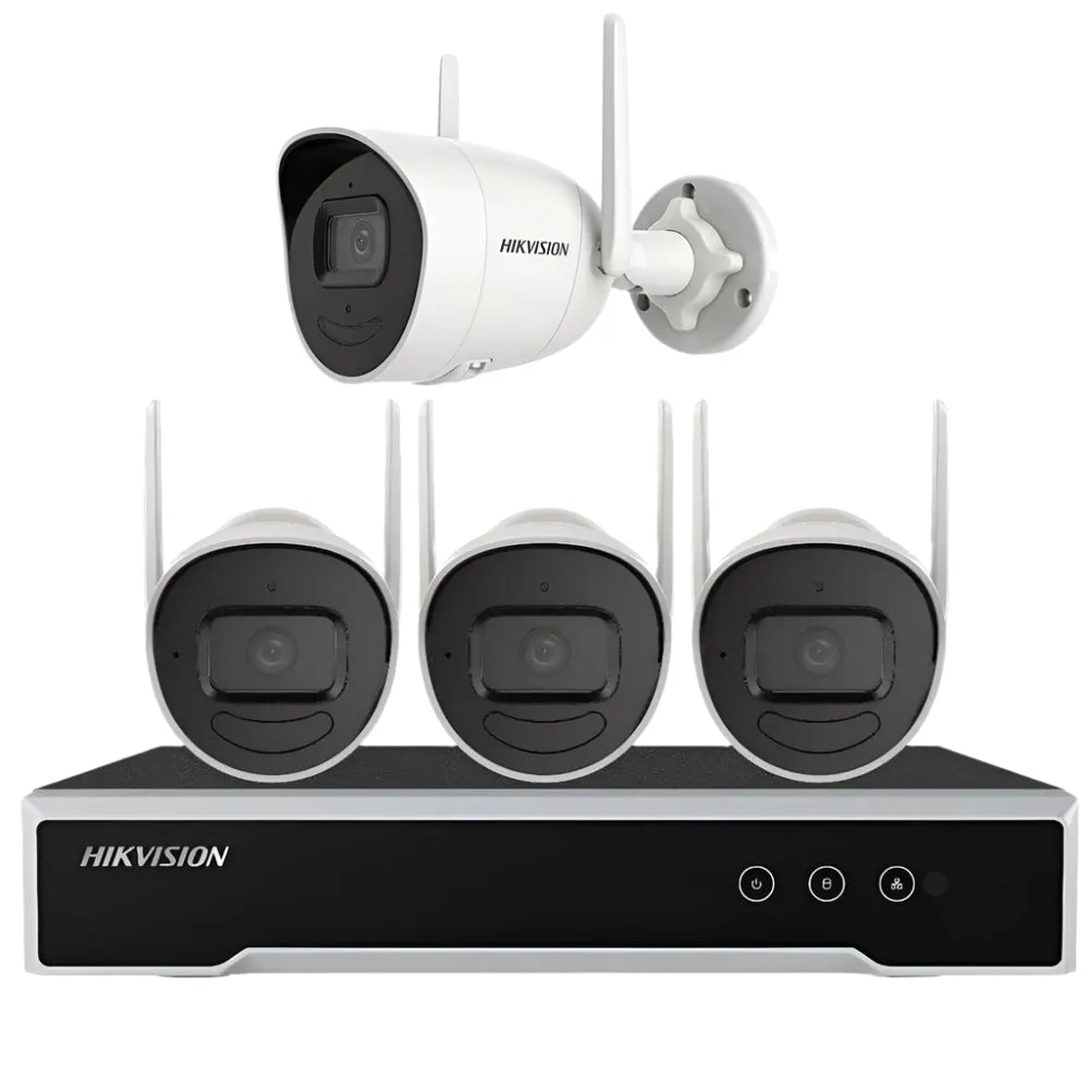 Hikvision 4MP H.265 Bullet WiFi Kit with 1TB Hard Drive & 4MP Bullet Wi-Fi Cameras - NK44W0H-D
