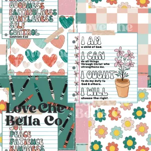 Homeschool quilt - SEAMLESS FILE