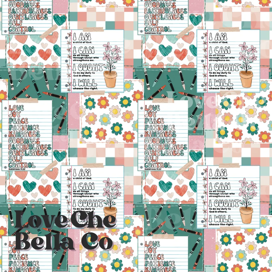 Homeschool quilt - SEAMLESS FILE
