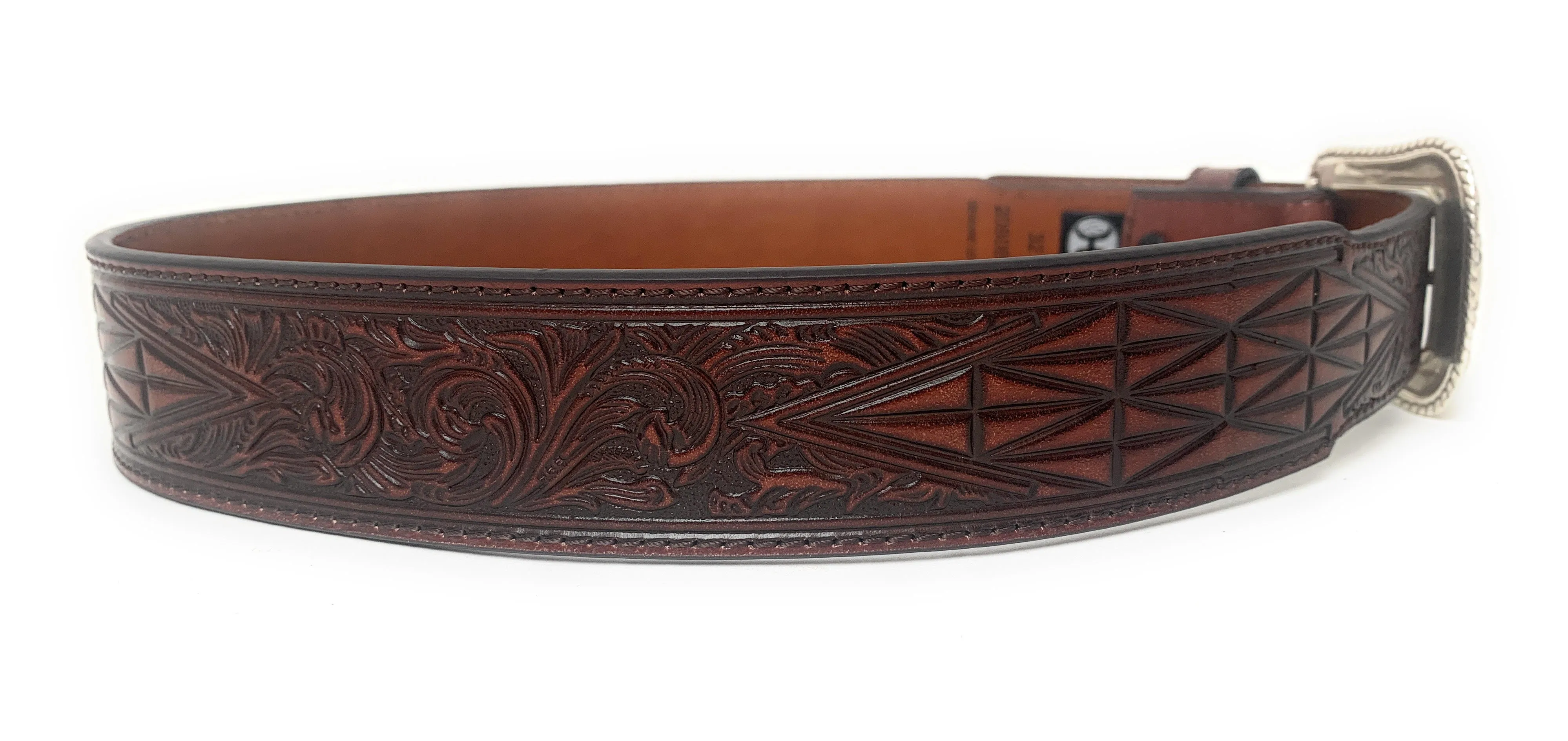 Hooey Men's Tapered Geo & Floral Western Belt - 2080BE4