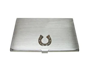 Horse Shoe Matte Business Card Holder