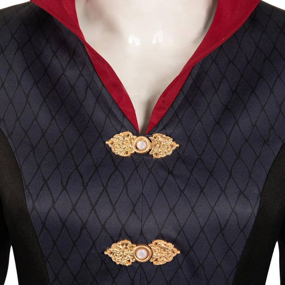 House of the Dragon Rhaenyra Targaryen Black High-Neck Dress Cosplay Costume Outfits
