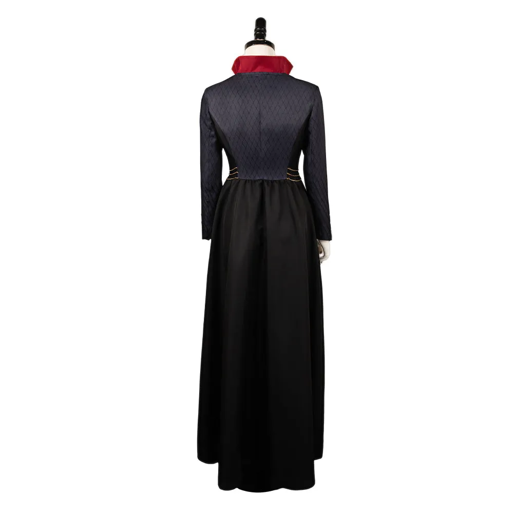 House of the Dragon Rhaenyra Targaryen Black High-Neck Dress Cosplay Costume Outfits