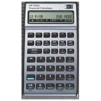 HP 17BII  Business Calculator (Algebraic or RPN)