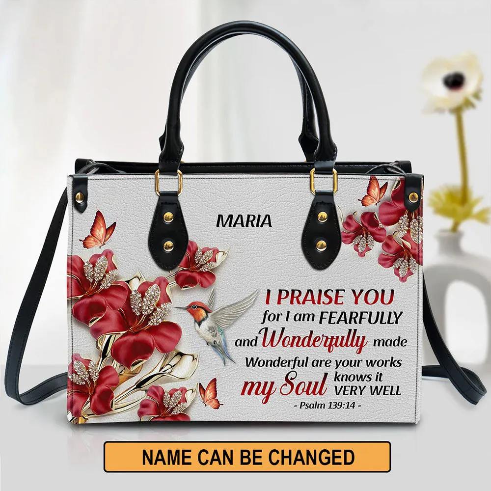 HPSP Checkbook Cover, PU Card Bag, Personalized Leather Pouch, My Soul Knows It Very Wel.