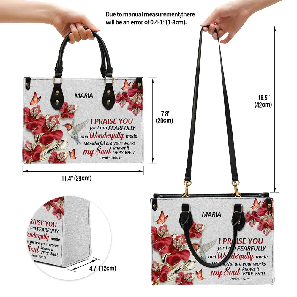 HPSP Checkbook Cover, PU Card Bag, Personalized Leather Pouch, My Soul Knows It Very Wel.