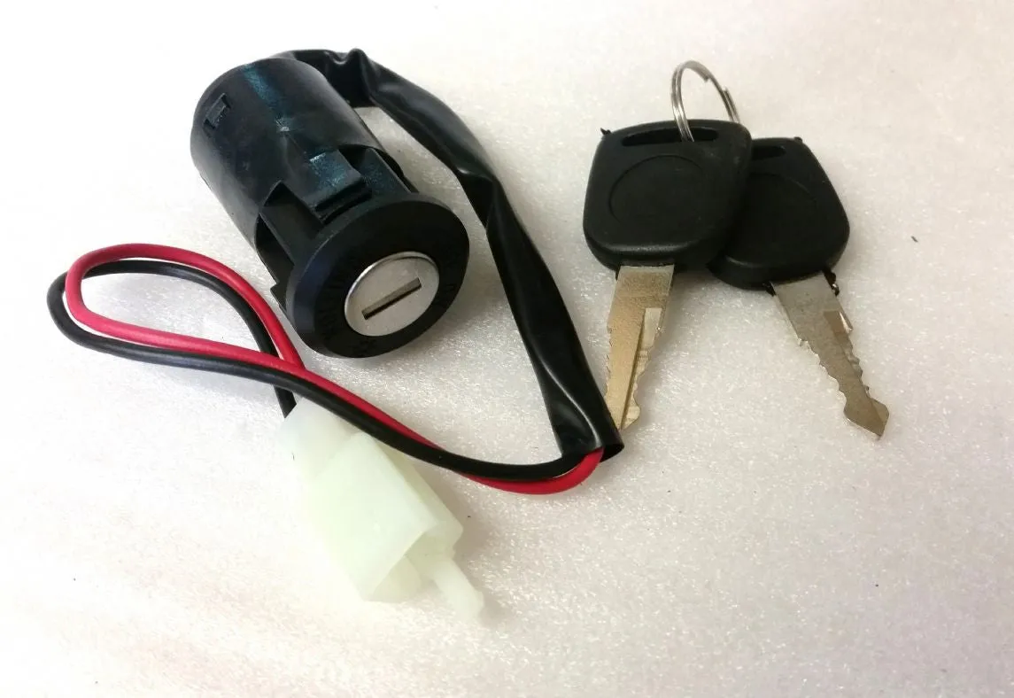 IGB05 IMMOBILISER BARREL & KEYS FOR 49CC MINI MOTO / MINI DIRT / QUAD BIKE 2 WIRE