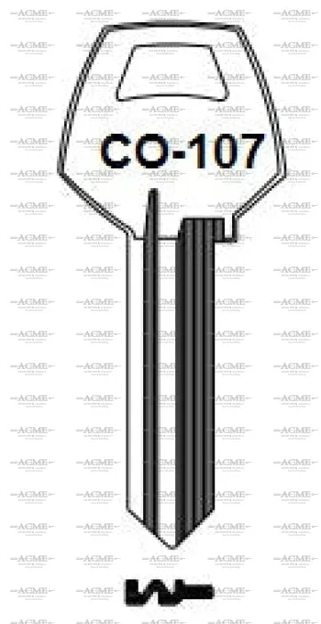 Ilco CO107 A1001D1 Box of 50 Key Blanks for Corbin Lock | AcmeKey.ca USA & Canada