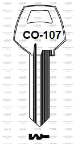 Ilco CO107 A1001D1 Box of 50 Key Blanks for Corbin Lock | AcmeKey.ca USA & Canada