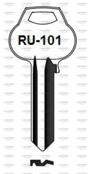 Ilco RU101 A1011-L4 Box of 50 Key Blanks for Russwin Locks | AcmeKey.ca USA & Canada