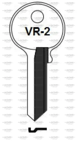 Ilco VR2 L191A Box of 50 Key Blanks for Guard & Viro Padlock | AcmeKey.ca USA & Canada