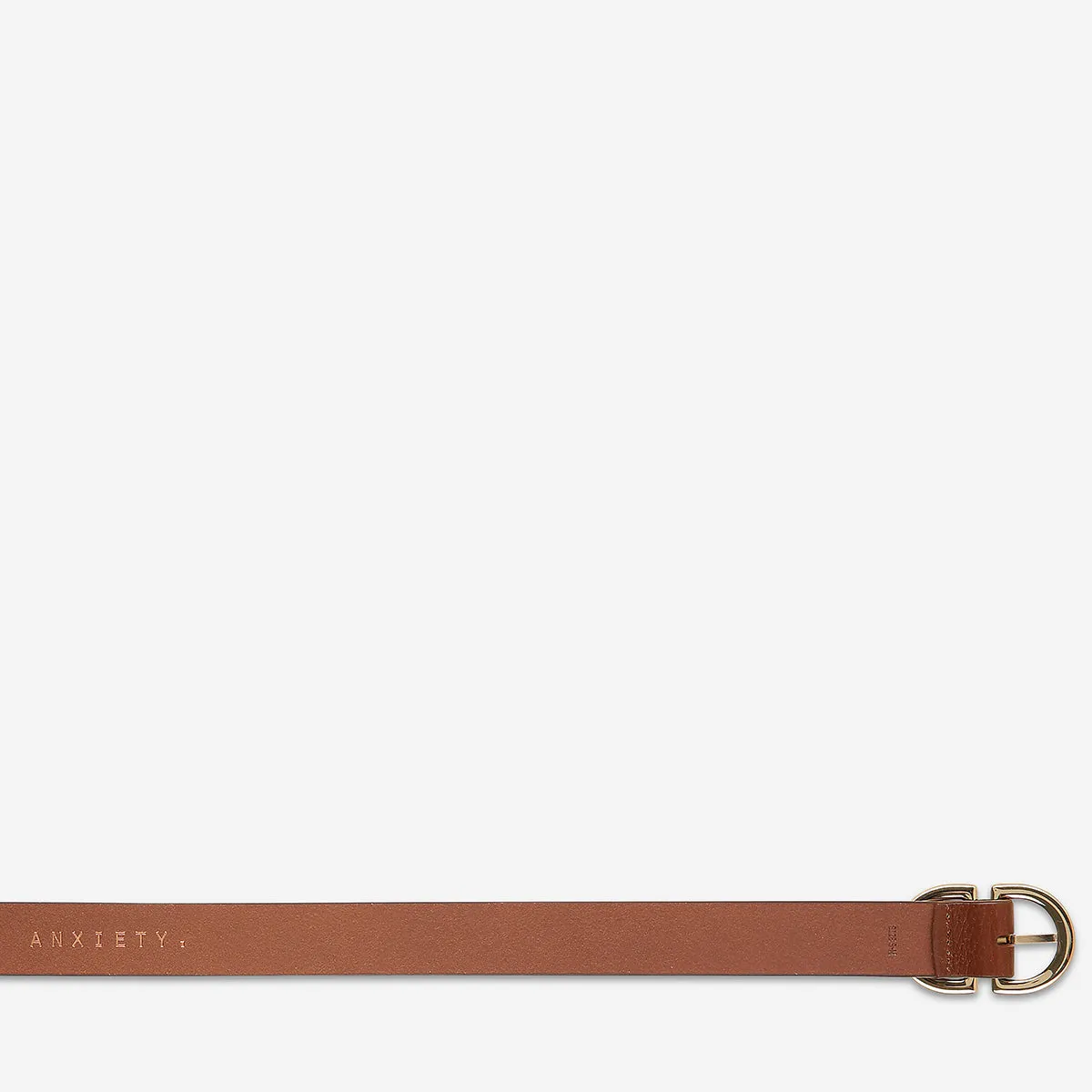 In Reverse Belt - Tan/Gold