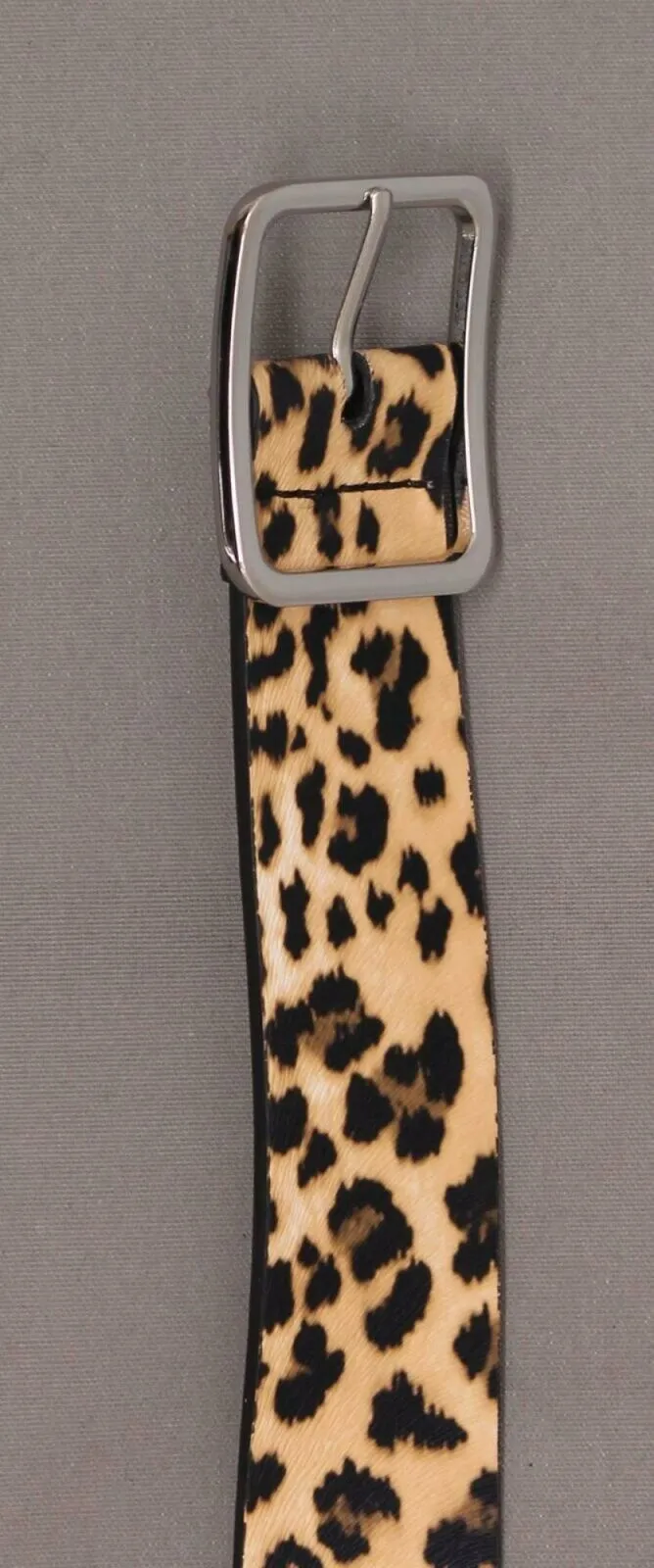 INC International Concepts Women's Faux Leather Leopard Print Belt 1X