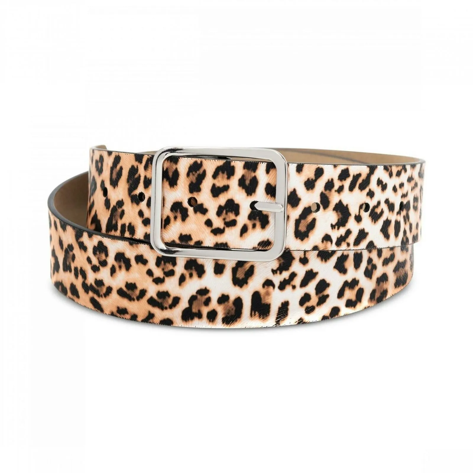 INC International Concepts Women's Faux Leather Leopard Print Belt 1X