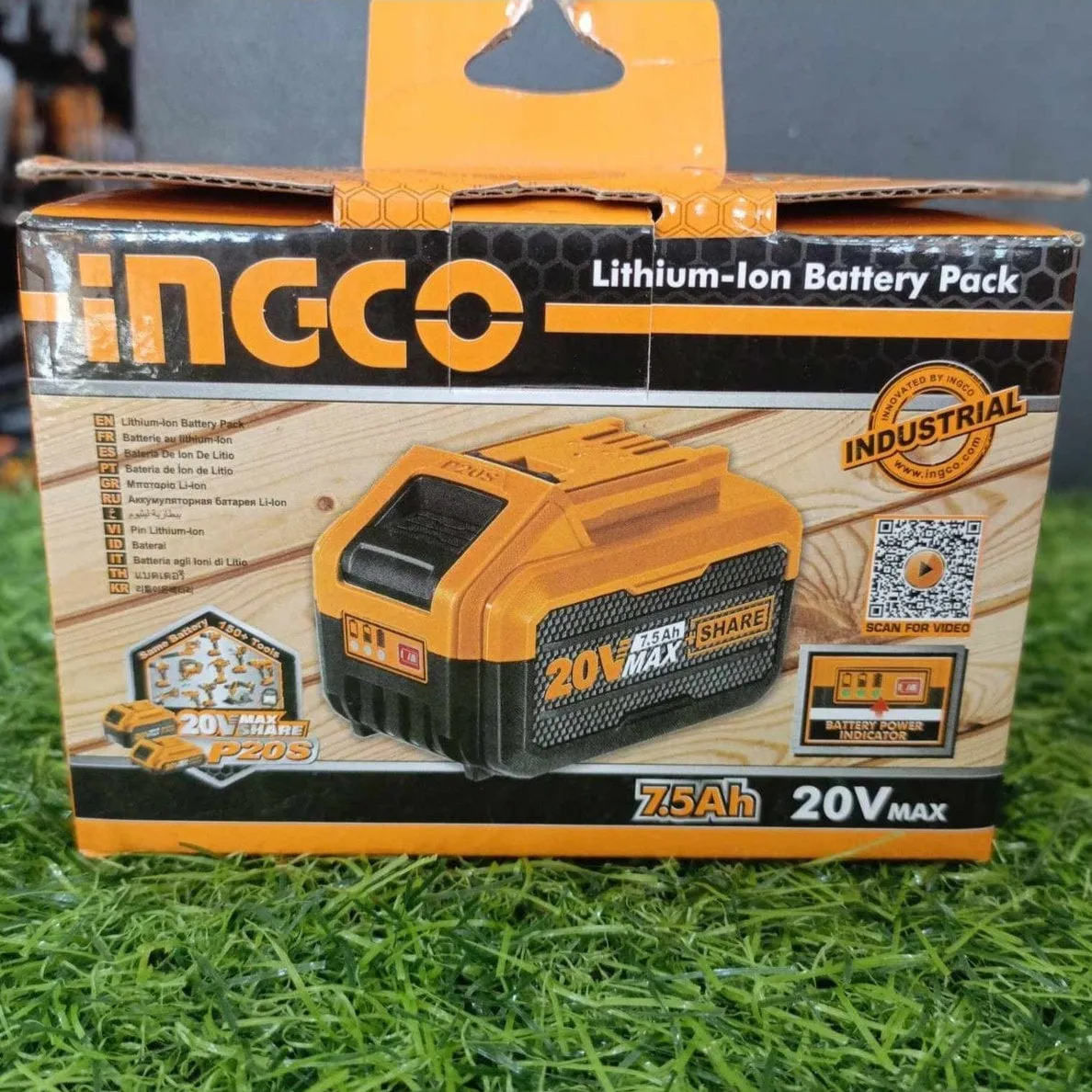 Ingco 20V 7.5Ah Lithium-Ion Battery Pack - FBLI2075