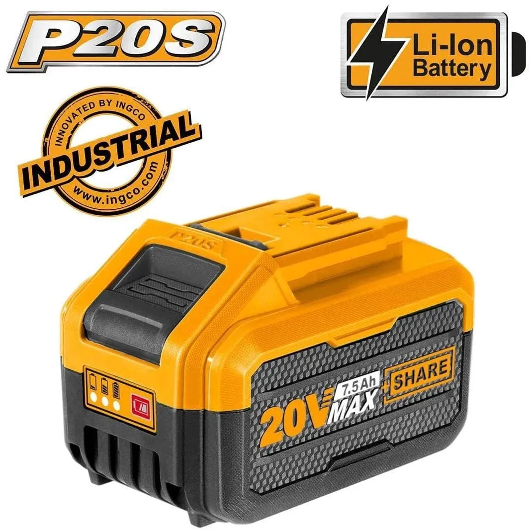 Ingco 20V 7.5Ah Lithium-Ion Battery Pack - FBLI2075