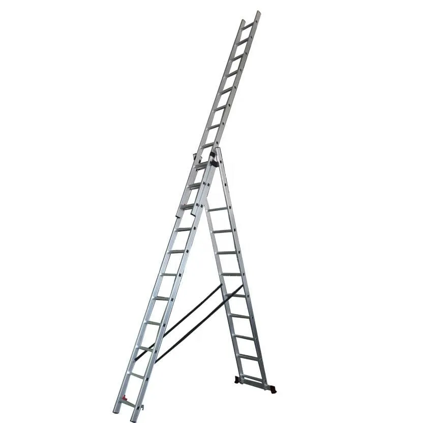 Ingco 3-Section Aluminium Extension Ladder 3x9 – HLAD03391