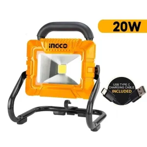 Ingco 3.6V Lithium-Ion Portable Lamp with 900 Lumens & 5000mAh Battery – HRLF4415