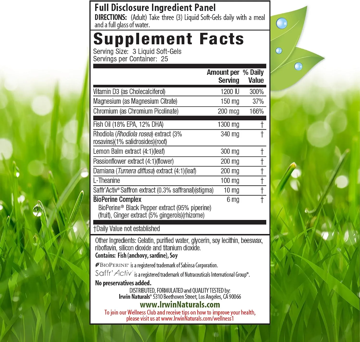 Irwin Naturals Sunny Mood Dietary Supplement Liquid Softgels - 75ct
