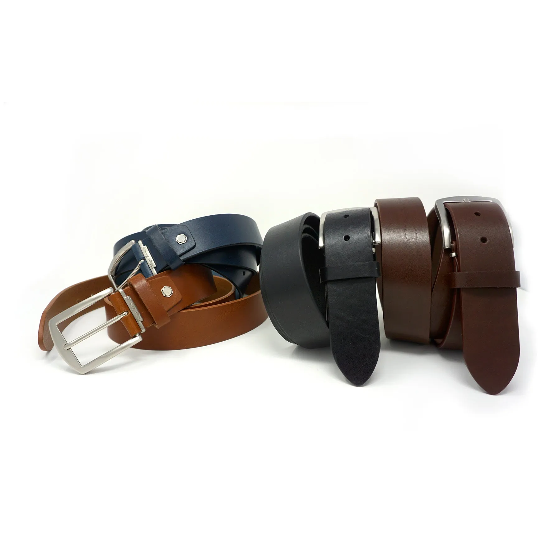 Italian Vachetta Leather Belt - Brown - 40mm - Up to 50"