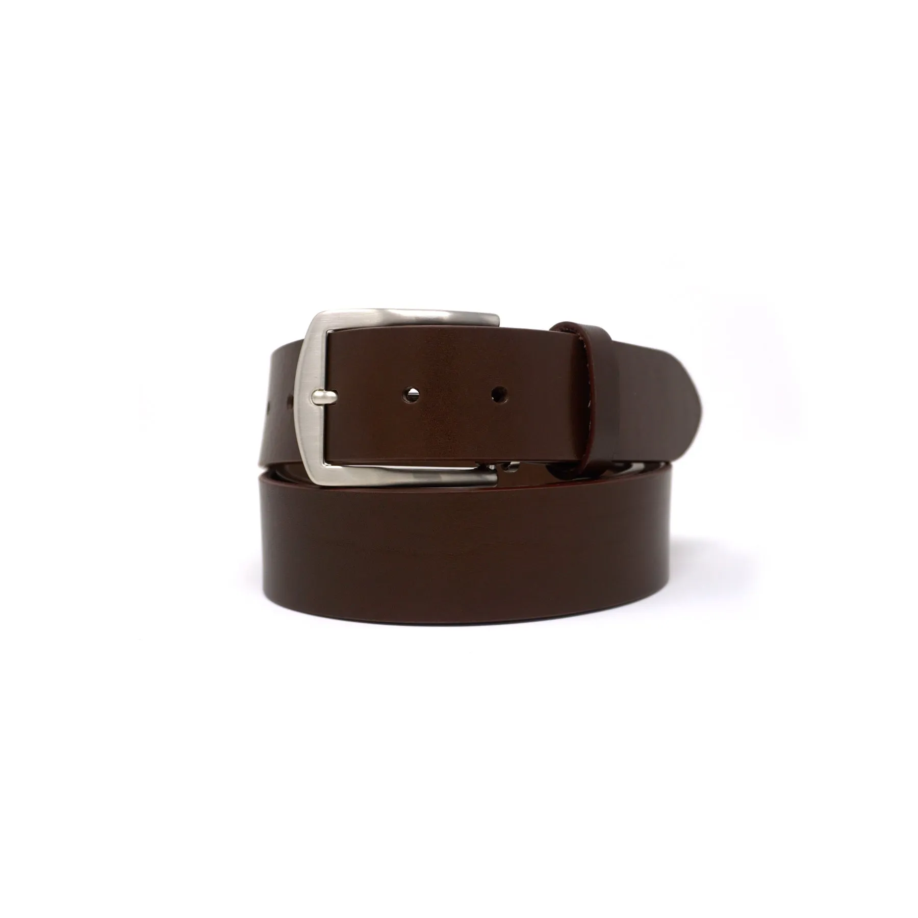 Italian Vachetta Leather Belt - Brown - 40mm - Up to 50"