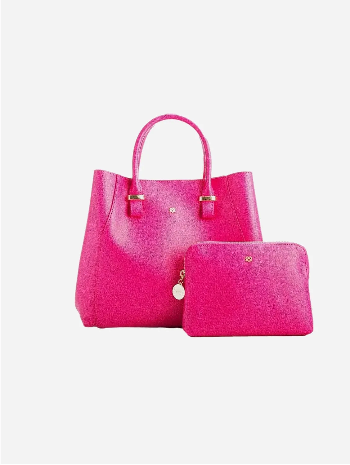 Jane Vegan Leather Handbag | Hot Pink