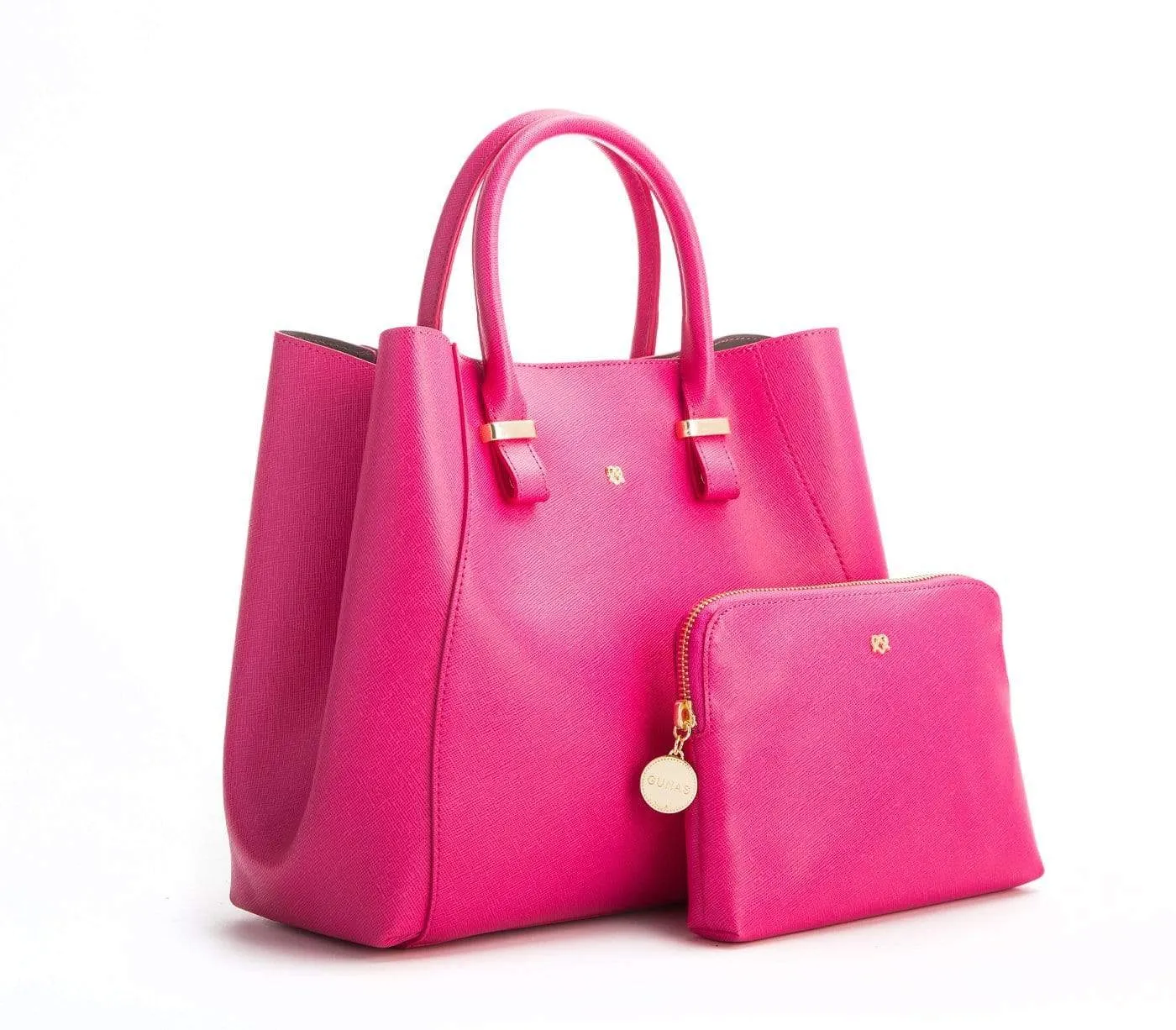 Jane Vegan Leather Handbag | Hot Pink