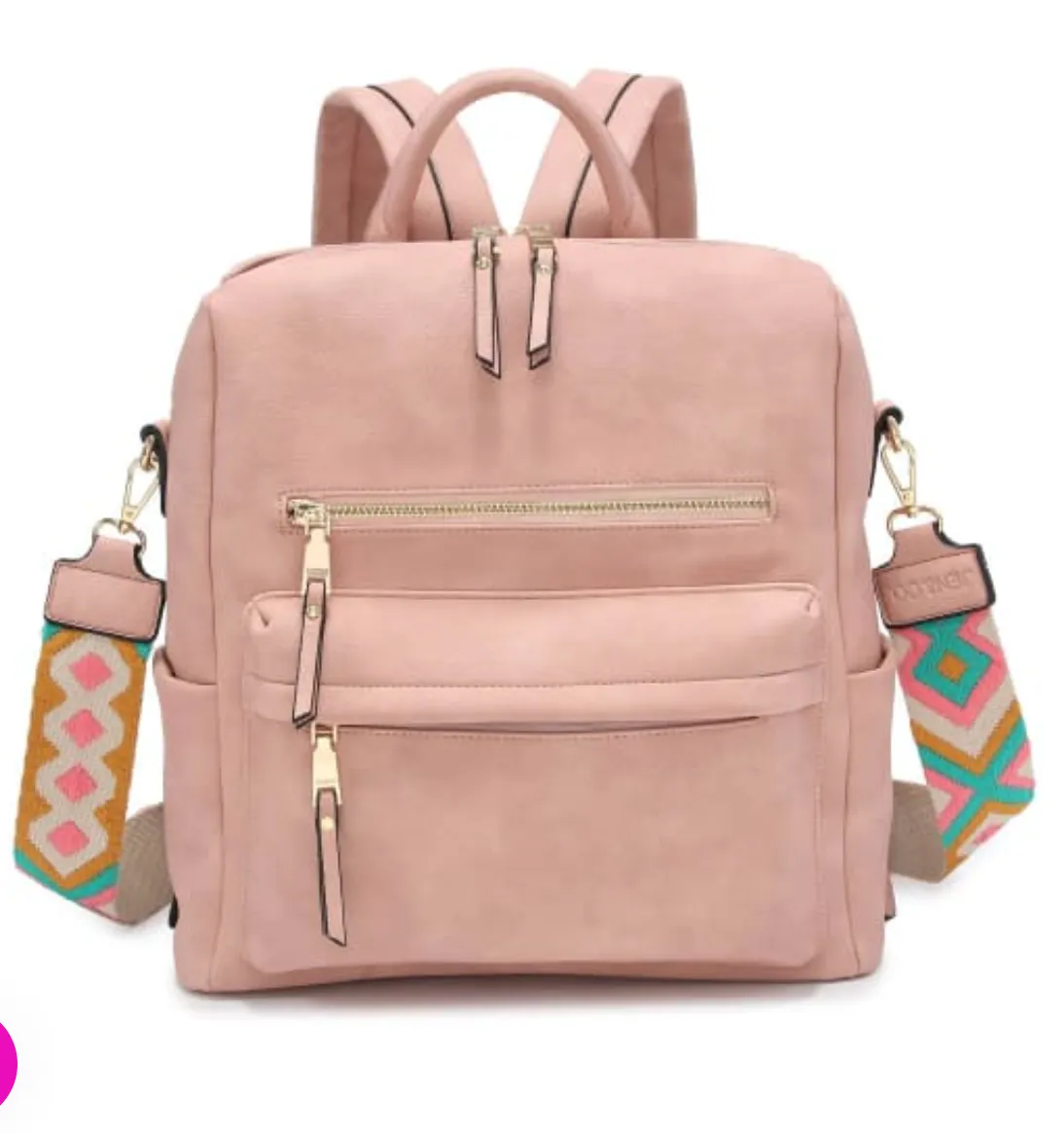 Jen & Co Amelia Backpack in Pink