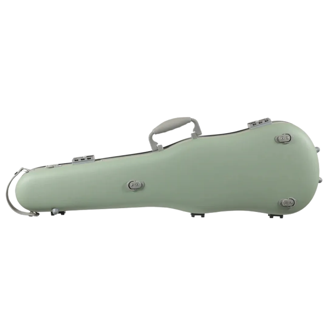 JML Carbon Fibre 1.5 Shaped Violin Case Garden Green 4/4