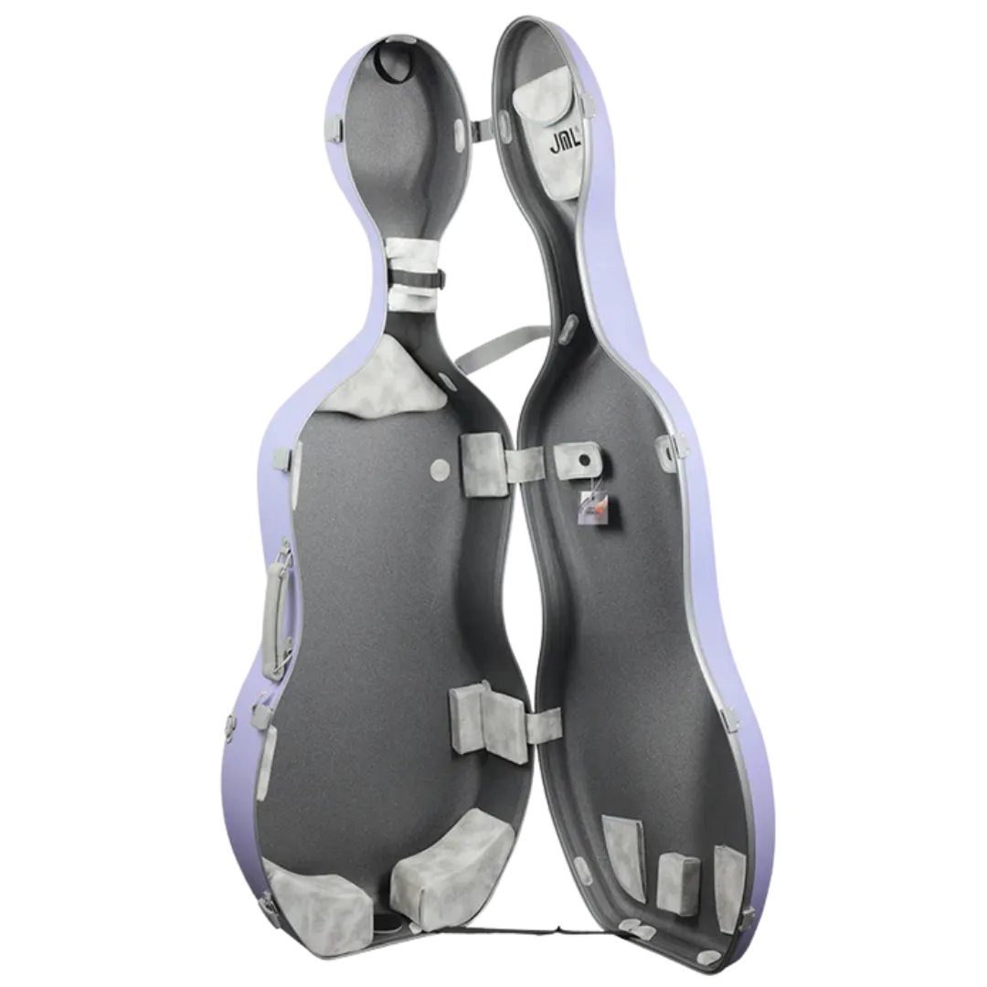 JML CL6 Carbon Fibre 2.9 Cello Case Twilight Purple 4/4