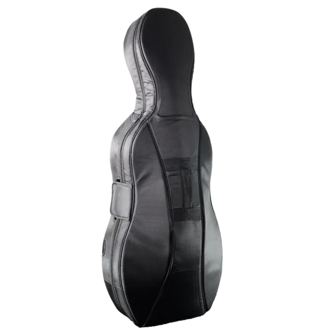 JML CL6 Carbon Fibre 2.9 Cello Case White with Orange 4/4