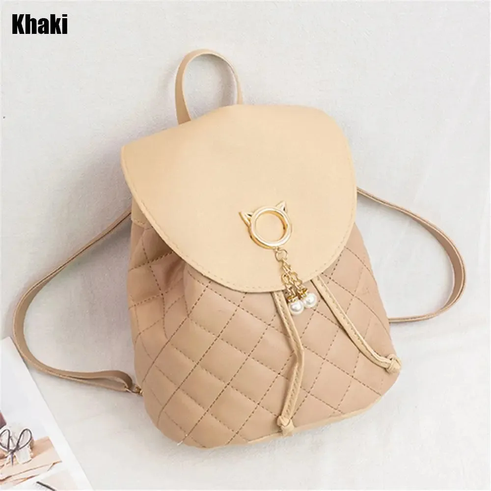 Kawaii Mini Backpack 🐾✨ | Adorable PU Leather Drawstring Bag for Girls 🎒💖 | Cute Casual Bookbag for Students 🌈