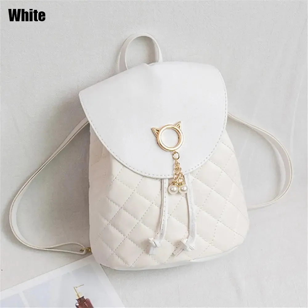 Kawaii Mini Backpack 🐾✨ | Adorable PU Leather Drawstring Bag for Girls 🎒💖 | Cute Casual Bookbag for Students 🌈