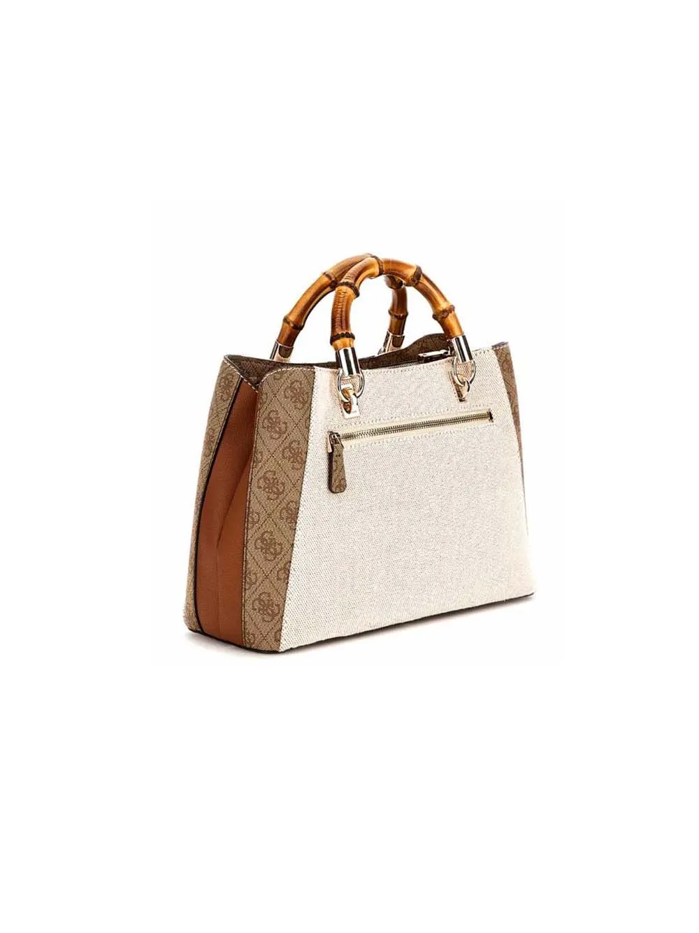 Kerima Bamboo Girlfriend Satchel - Natural Latte Logo