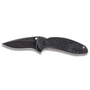 Kershaw Scallion Black Blackwash Knife 1620BLKBW