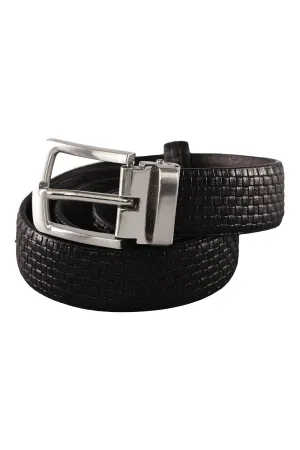 Kid's Basketweave Leather Belt