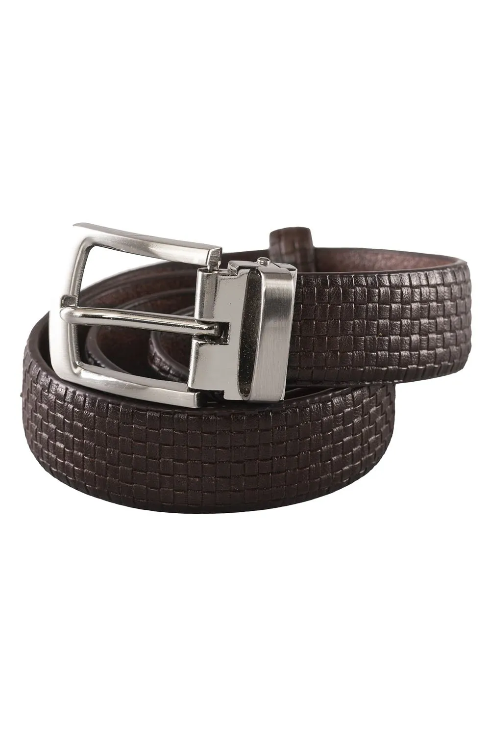 Kid's Basketweave Leather Belt