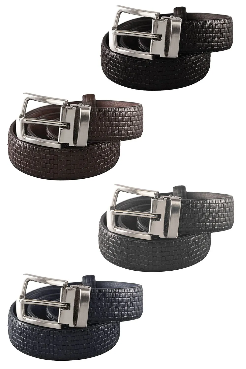 Kid's Basketweave Leather Belt
