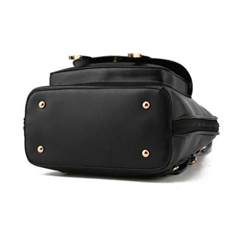 Korean Style Backpack for Women with Cuddly Bear Accessory - 10L Capacity