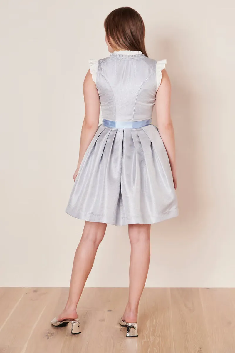 Kruger Midi Dirndl 2pcs. 50cm "karlotta" blue