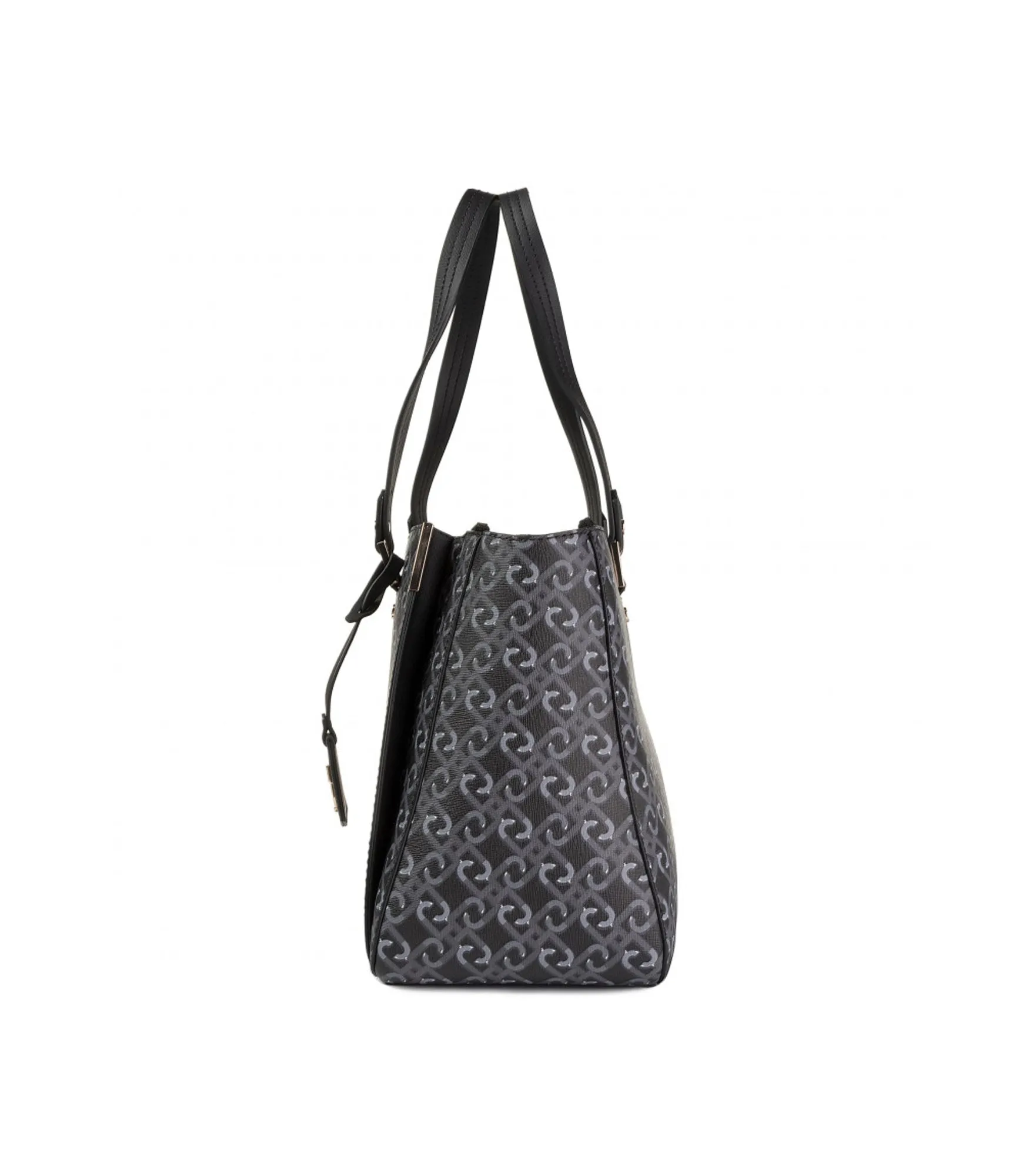 L Double Zip Satchel - Nero