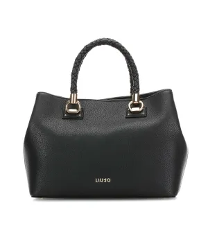 L Satchel Double Zip - Nero