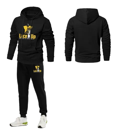 LaceMup Designer Tracksuit gold/black
