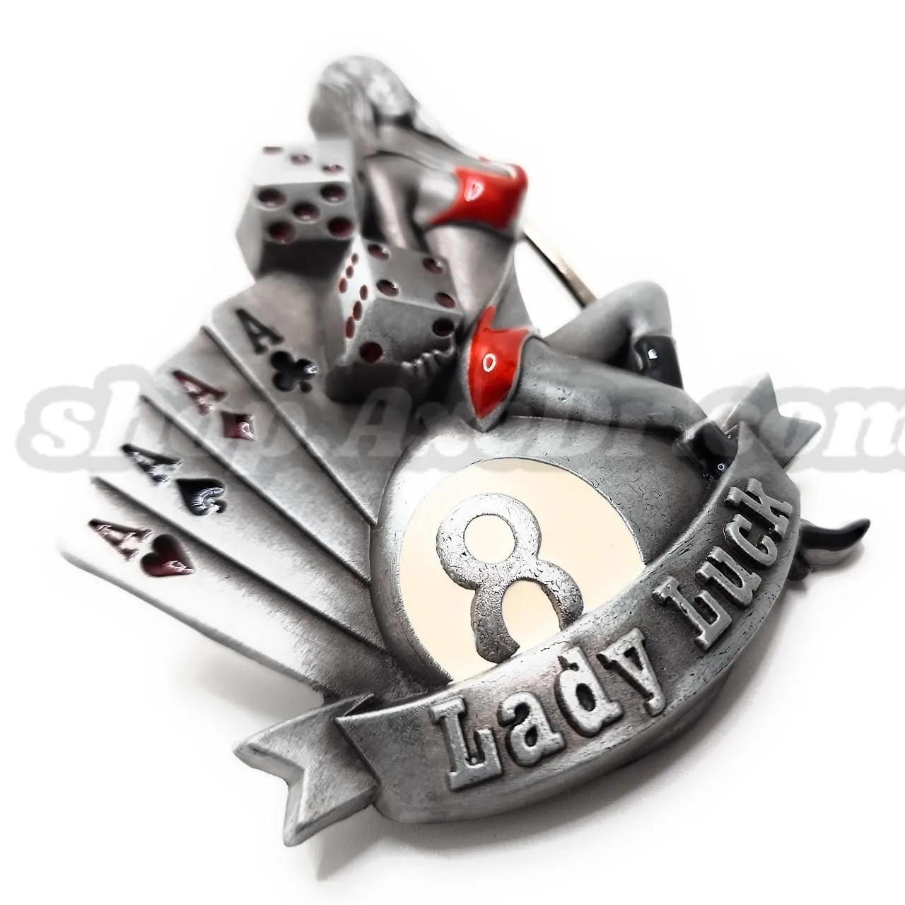 Lady Luck Belt Buckle