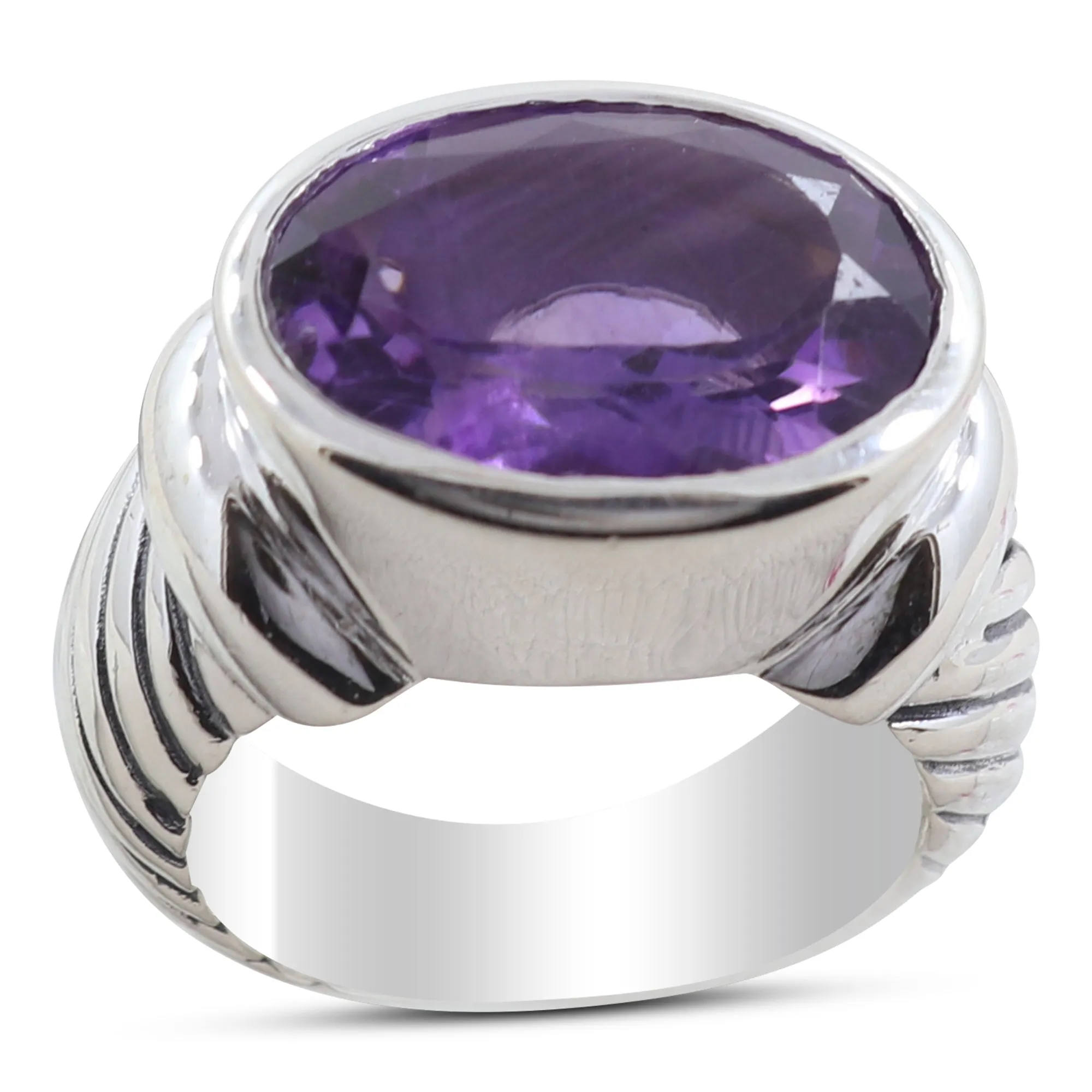 Larimar Gemstone Designer Silver Ring